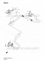 SYSTEME RECYCLAGE GAZ ECHAPPEMENT pour Suzuki V-STROM 650 2010