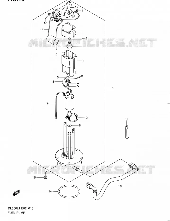 POMPE A ESSENCE Suzuki MOTO 650 V-STROM 2011  DL650A L1 (E02,E19,E24)