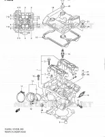 CULASSE ARRIERE pour Suzuki V-STROM 650 2011