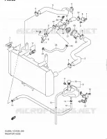 DURITE DE RADIATEUR pour Suzuki V-STROM 650 2011
