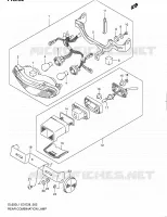 ENSEMBLE FEU ARRIERE pour Suzuki V-STROM 650 2011