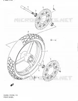 ROUE AVANT (DL650L1 E28) pour Suzuki V-STROM 650 2011