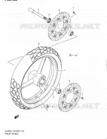 ROUE AVANT (DL650L1 E33) pour Suzuki V-STROM 650 2011