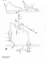 SUPPORTS AVANT pour Suzuki V-STROM 650 2011