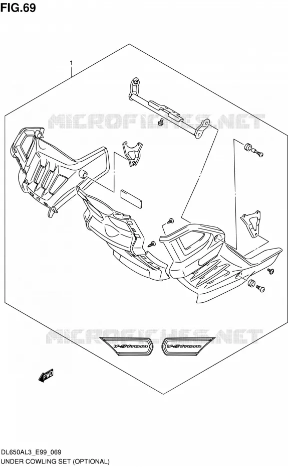 SABOT (OPTIONAL) Suzuki MOTO 650 V-STROM 2013  DL650A L3 (E99)