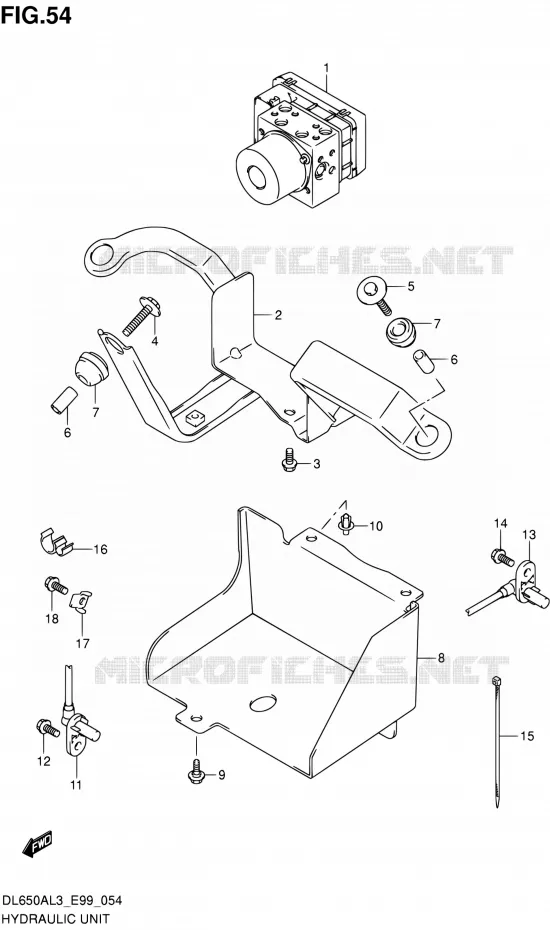 SYSTÈME ABS Suzuki MOTO 650 V-STROM 2013  DL650A L3 (E99)