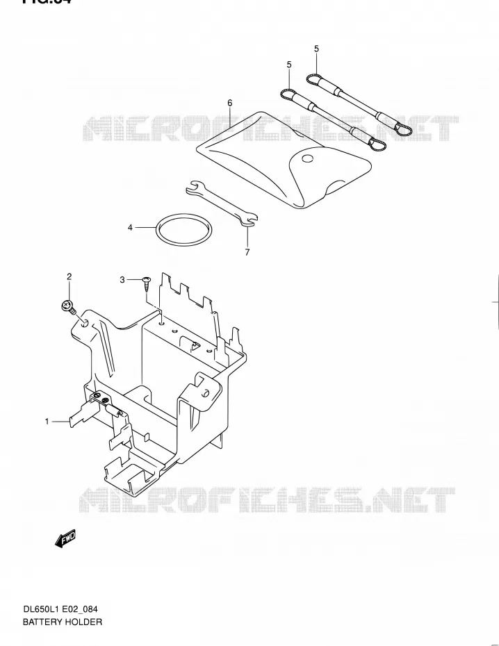 BAC A BATTERIE - OUTILS Suzuki MOTO 650 V-STROM 2011  DL650AUEL1(E19)