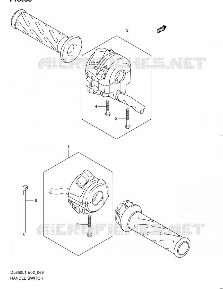COMMODOS Suzuki MOTO 650 V-STROM 2011  DL650AUEL1(E19)