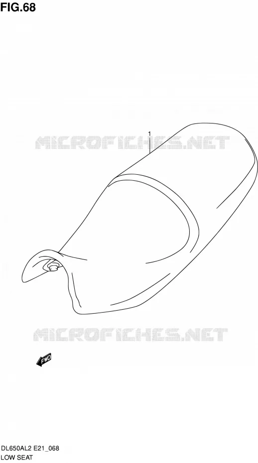 SELLE BASSE (OPTIONAL) Suzuki MOTO 650 V-STROM 2012  DL650AUE L2 (E21)
