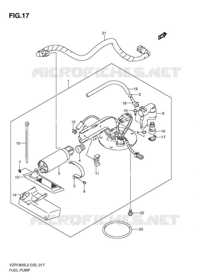 POMPE A ESSENCE Suzuki MOTO 1800 INTRUDER 2012  VZR1800L2(E02)