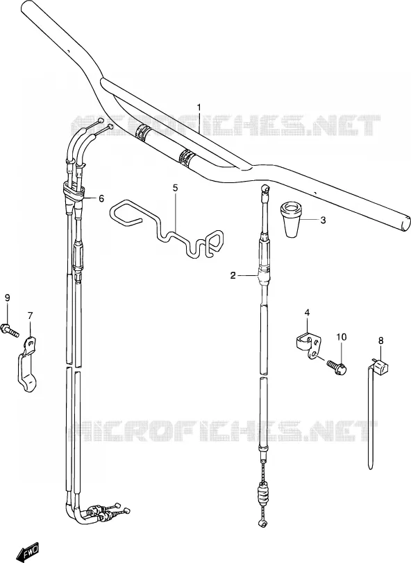 GUIDON Suzuki MOTO 250 DR-Z 2003  DR-Z250 K3 (E03,E28,E33)
