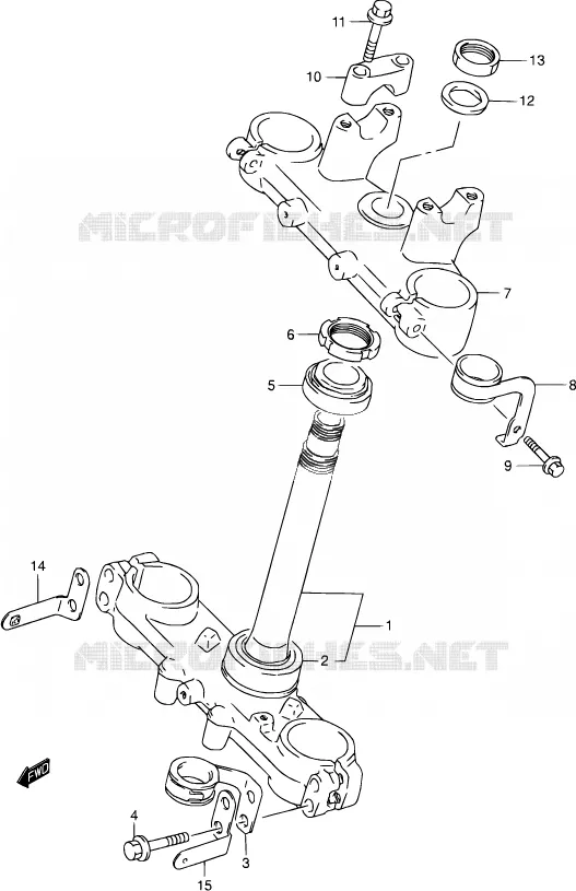 ETRIER DE FREIN AVANT Suzuki MOTO 250 DR-Z 2004  DR-Z250 K4 (E03,E28,E33)