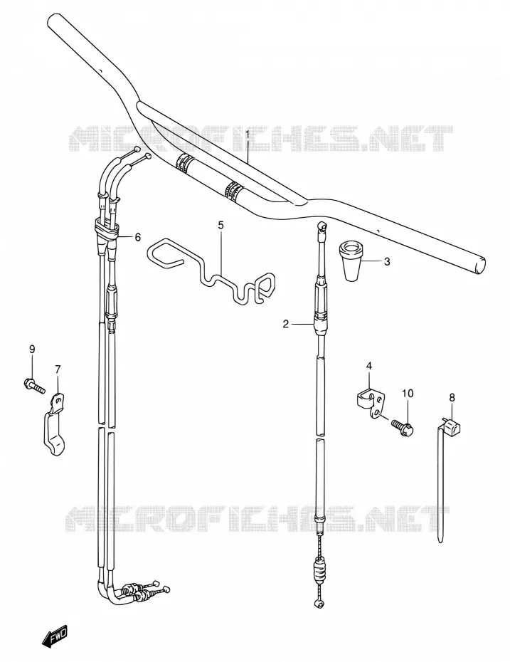 GUIDON Suzuki MOTO 250 DR-Z 2005  DR-Z250 K5 (E03,E28,E33)