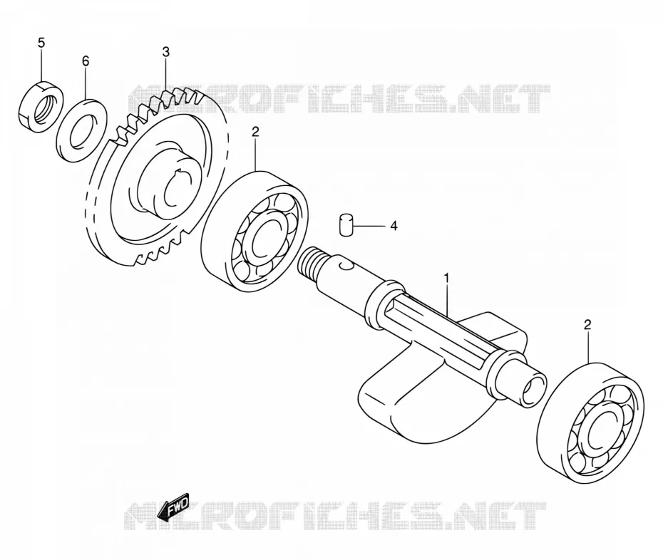 BALANCIER Suzuki MOTO 400 DR-Z 2000  DR-Z400 Y (E03,E28,E33)