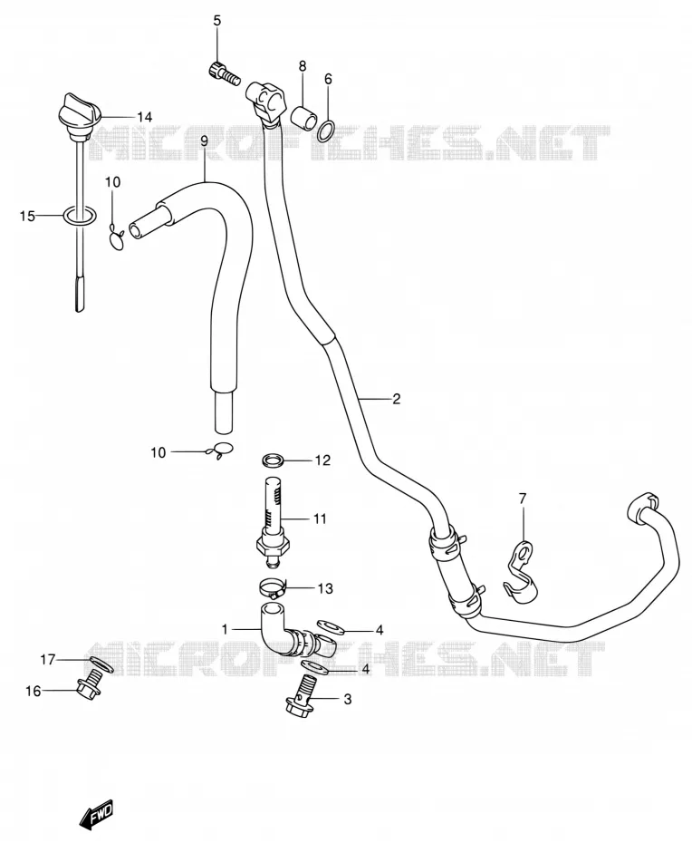 DURITE D'HUILE Suzuki MOTO 400 DR-Z 2000  DR-Z400 Y (E03,E28,E33)