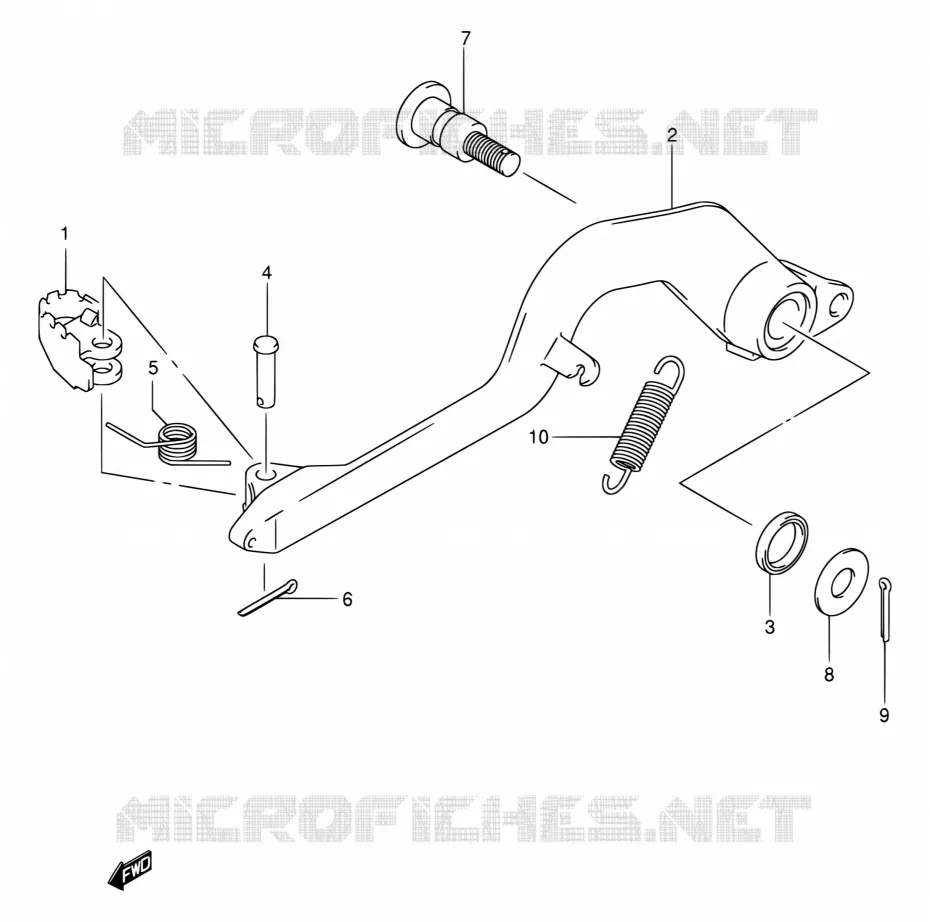 FREIN ARRIERE Suzuki MOTO 400 DR-Z 2003  DR-Z400E K3 (E03,E28,E33)