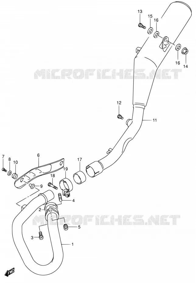 SILENCIEUX Suzuki MOTO 400 DR-Z 2003  DR-Z400EK3(E24)