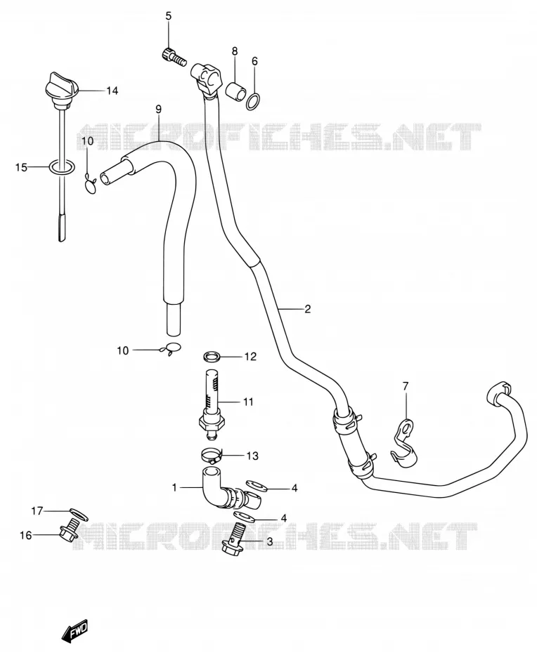 DURITE D'HUILE Suzuki MOTO 400 DR-Z 2004  DR-Z400E K4 (E03,E28,E33)