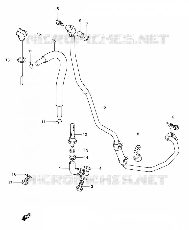 DURITE D'HUILE Suzuki MOTO 400 DR-Z 2005  DR-Z400E K5 (E03,E28,E33)