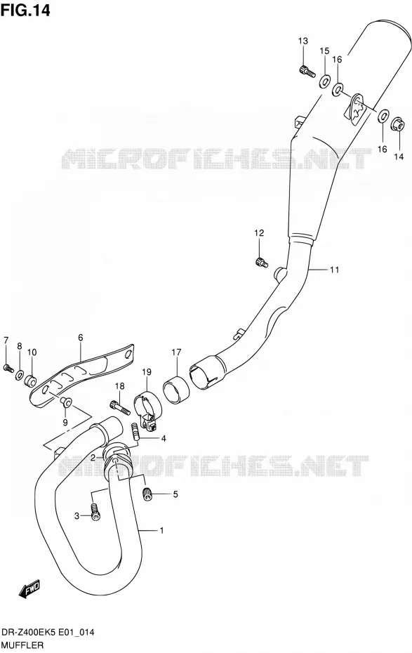 SILENCIEUX Suzuki MOTO 400 DR-Z 2006  DR-Z400EK6(E24)