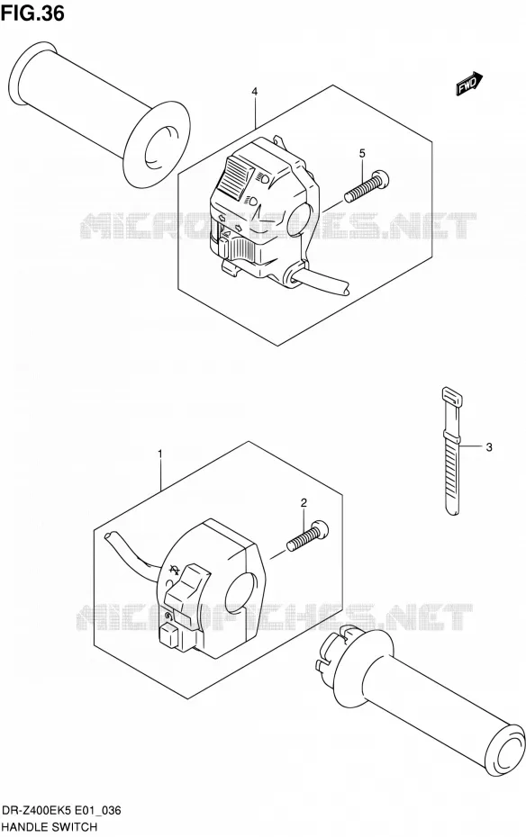 COMMODOS (DR-Z400EK5/K6/K7/K9 E24) Suzuki MOTO 400 DR-Z 2007  DR-Z400EK7(E24)
