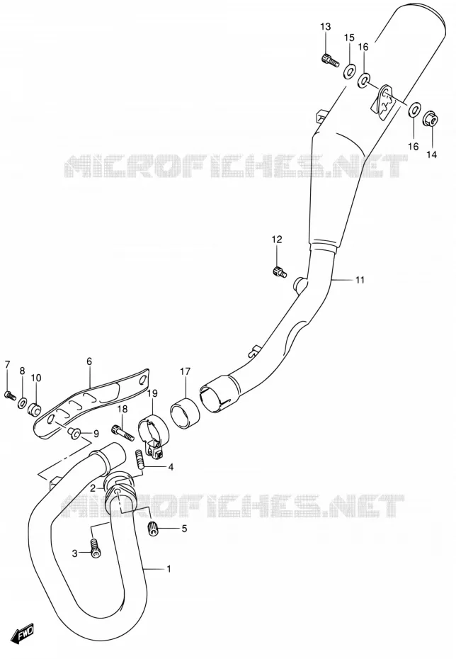 SILENCIEUX Suzuki MOTO 400 DR-Z 2000  DR-Z400EY(E24)