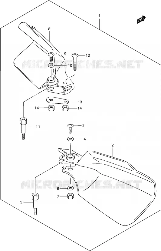 BRAS OSCILLANT ARRIERE Suzuki MOTO 400 DR-Z 2002  DR-Z400S K2 (E03,E28,E33)