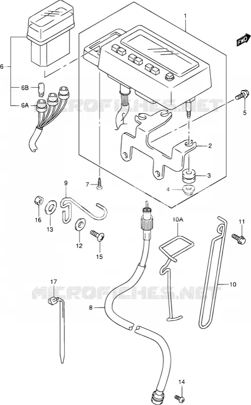 CLIGNOTANTS (MODELE K2/K3/K4) Suzuki MOTO 400 DR-Z 2002  DR-Z400S K2 (E03,E28,E33)