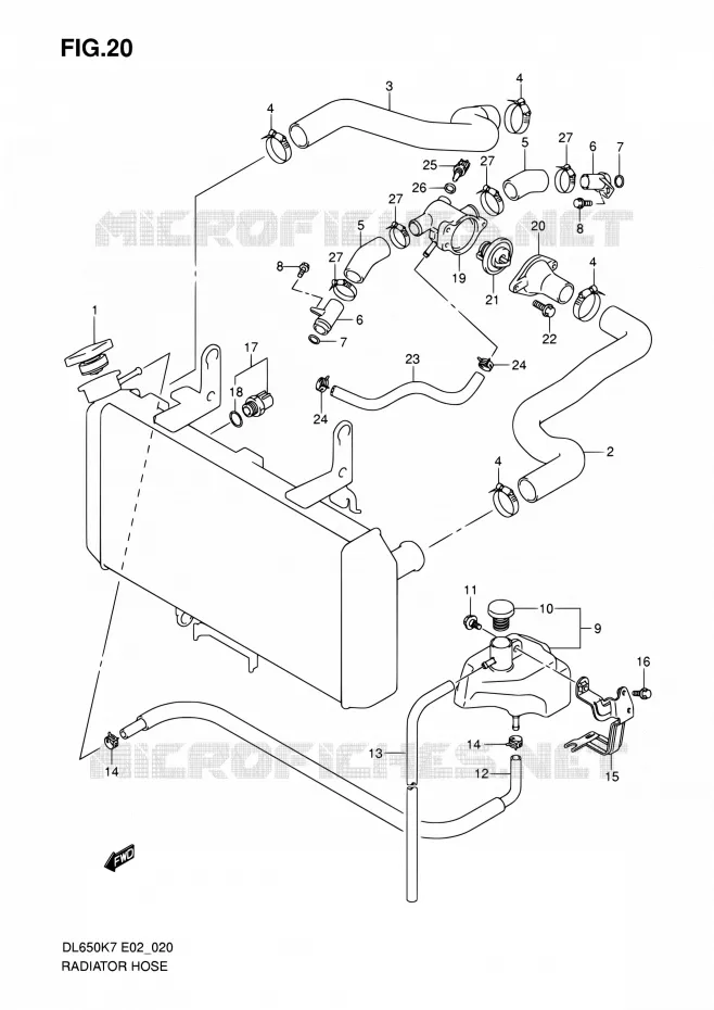 ETIQUETTE Suzuki MOTO 400 DR-Z 2007  DR-Z400S K7 (E03,E28,E33)
