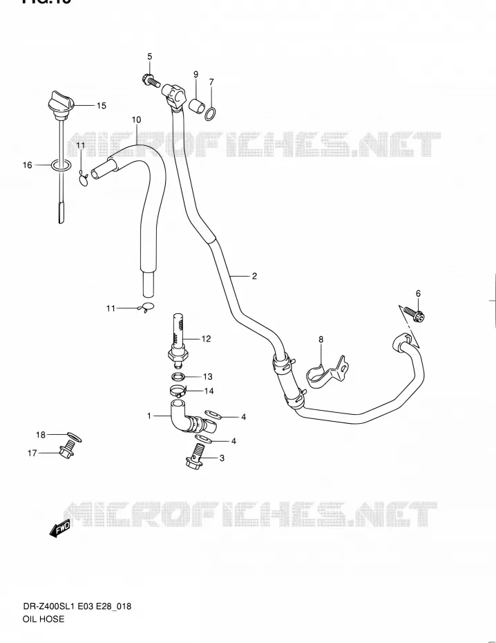 DURITE D'HUILE Suzuki MOTO 400 DR-Z 2011  DR-Z400S L1 (E03,E28,E33)