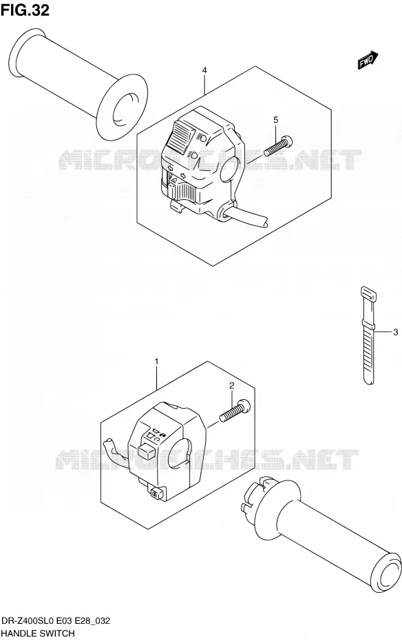 COMMODOS Suzuki MOTO 400 DR-Z 2010  DR-Z400S L0 (E03,E28,E33)