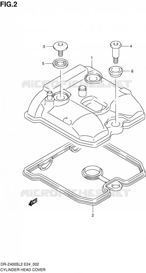 COUVRE CULASSE Suzuki MOTO 400 DR-Z 2012  DR-Z400S L2 (E24)
