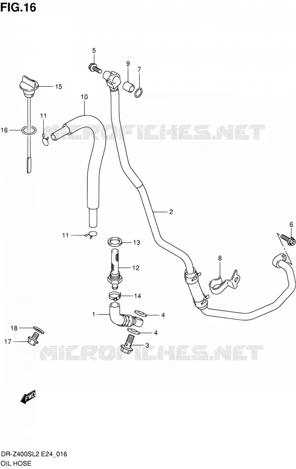 DURITE D'HUILE Suzuki MOTO 400 DR-Z 2012  DR-Z400S L2 (E24)