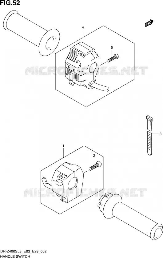 COMMODOS (DR-Z400SL3 E03) Suzuki MOTO 400 DR-Z 2013  DR-Z400S L3 (E03,E28,E33)