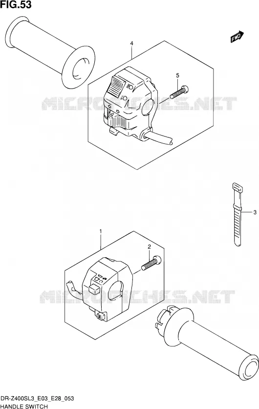 COMMODOS (DR-Z400SL3 E28) Suzuki MOTO 400 DR-Z 2013  DR-Z400S L3 (E03,E28,E33)