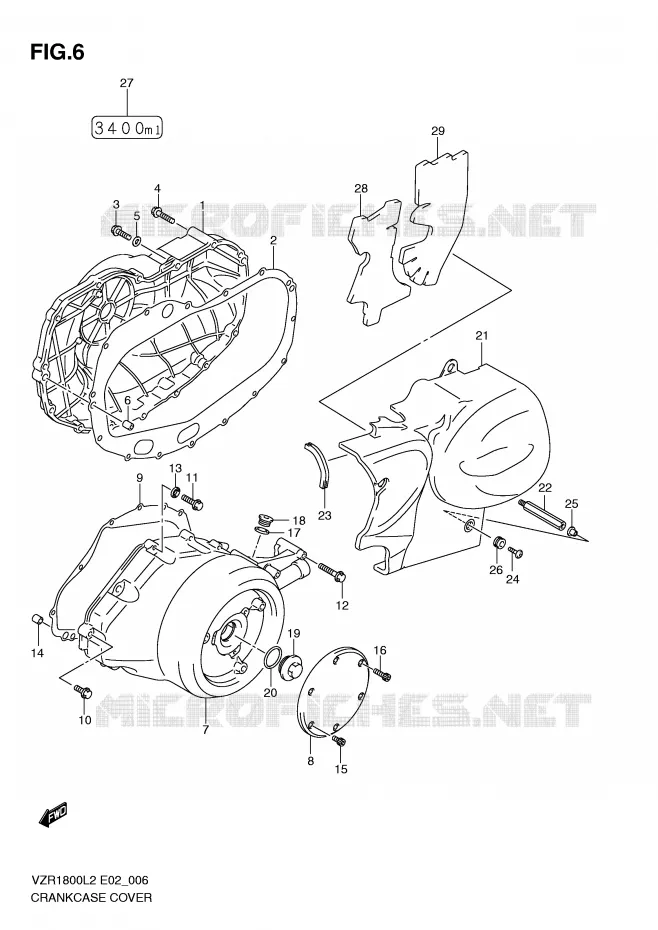 CARTER Suzuki MOTO 1800 INTRUDER 2012  VZR1800L2(E02)