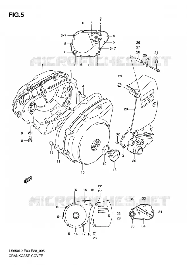 CARTER Suzuki MOTO 650 BOULEVARD 2012  LS650L2(E03)