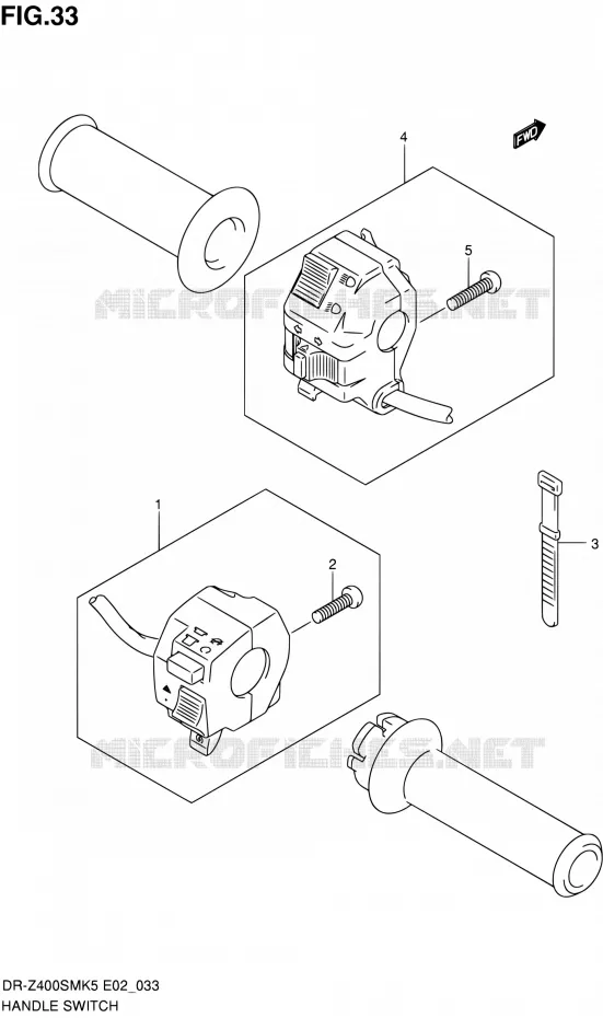 COMMODOS (MODELE K5/K6) Suzuki MOTO 400 DR-Z 2006  DR-Z400SMK6(E19)