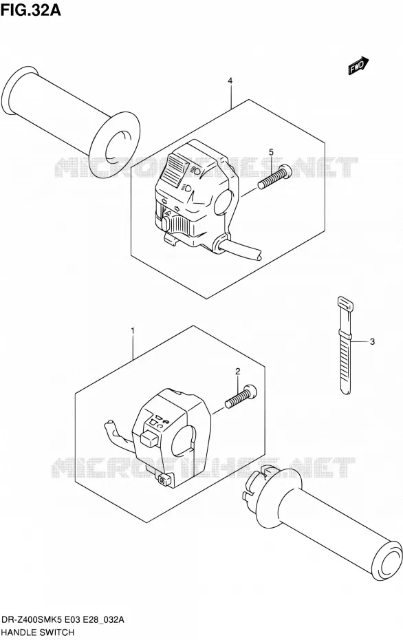 COMMODOS (MODEL K7/K8/K9) Suzuki MOTO 400 DR-Z 2008  DR-Z400SM K8 (E03,E28,E33)