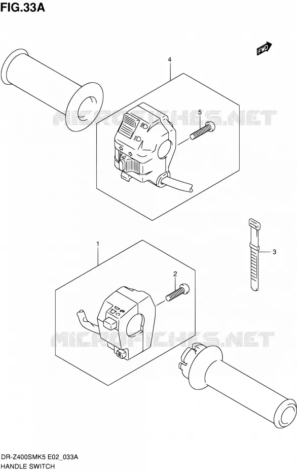 COMMODOS (MODEL K7/K8/K9) Suzuki MOTO 400 DR-Z 2008  DR-Z400SMK8(E19)