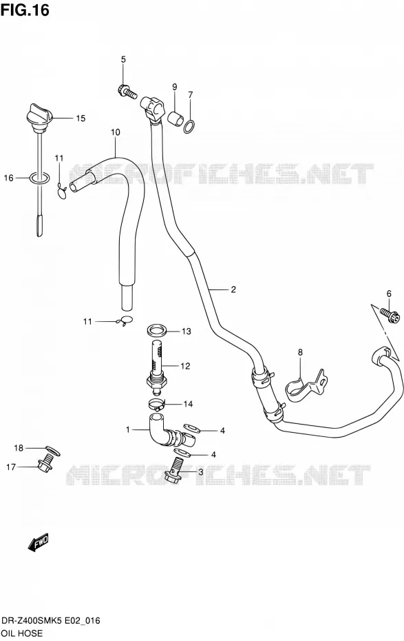 DURITE D'HUILE Suzuki MOTO 400 DR-Z 2008  DR-Z400SMK8(E19)