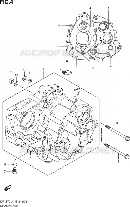 CARTER Suzuki MOTO 70 DR-Z 2015  DR-Z70 L4 (E19)