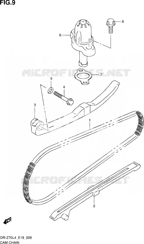 DISTRIBUTION Suzuki MOTO 70 DR-Z 2014  DR-Z70 L4 (E19)