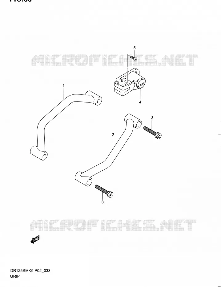 POIGNEES Suzuki MOTO 125 DR 2010  DR125SML0(E02)