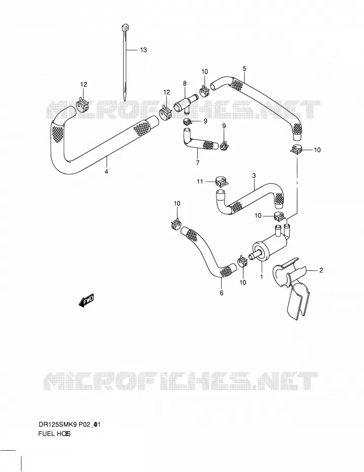 DURITE D'ESSENCE Suzuki MOTO 125 DR 2010  DR125SML0(E19)