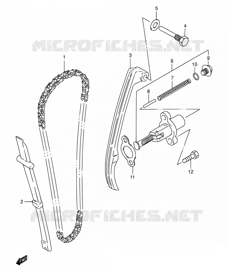 DISTRIBUTION Suzuki MOTO 200 DR 2001  DR200SE K1 (E03,E28,E33)