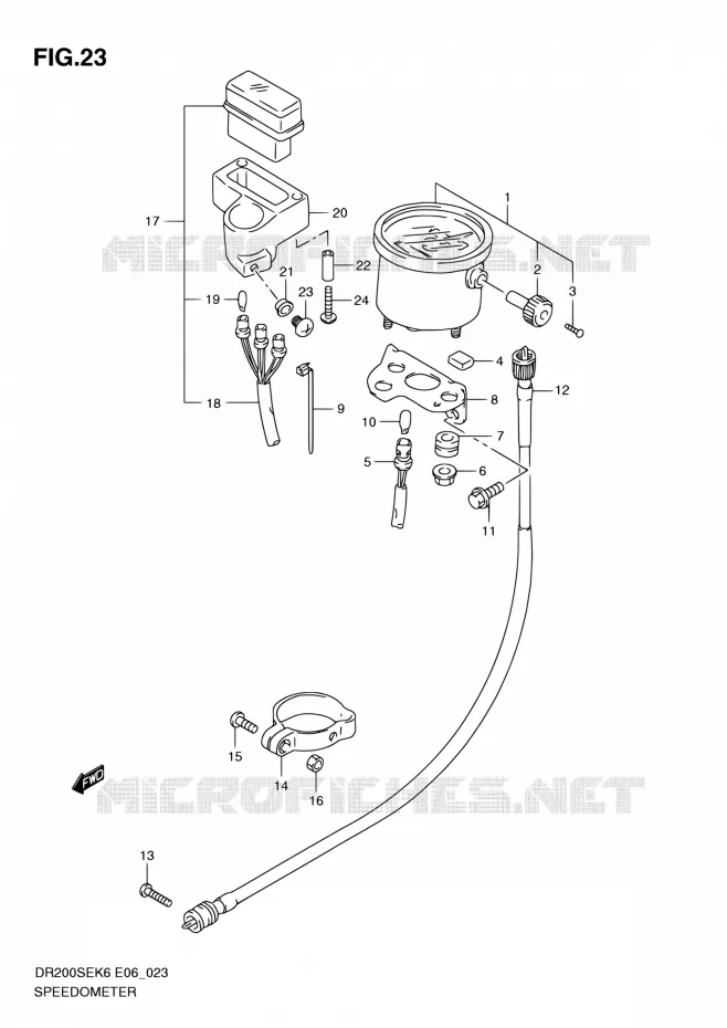 COMPTEUR Suzuki MOTO 200 DR 2009  DR200SE K9 (E06,E24)