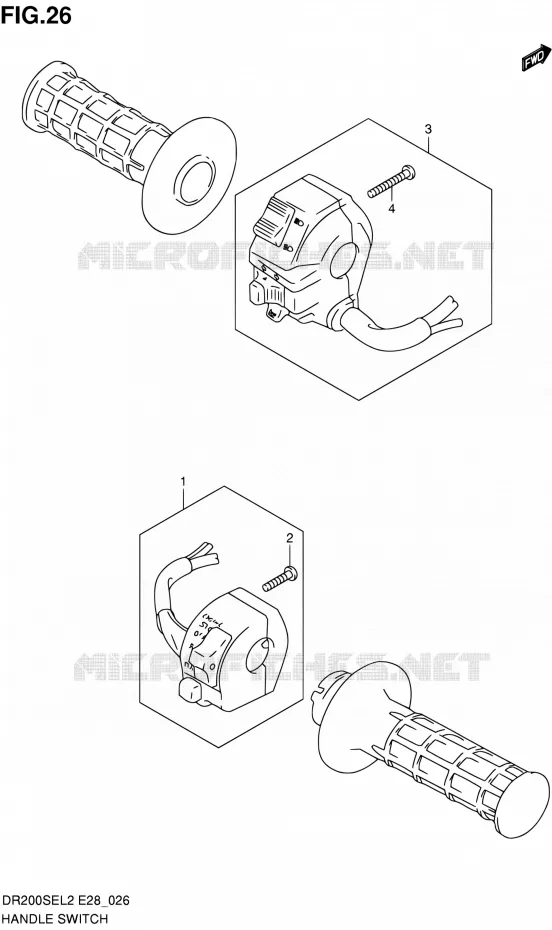 COMMODOS Suzuki MOTO 200 DR 2012  DR200SE L2 (E03,E28,E33)
