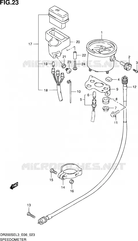 COMPTEUR Suzuki MOTO 200 DR 2013  DR200SE L3 (E06)