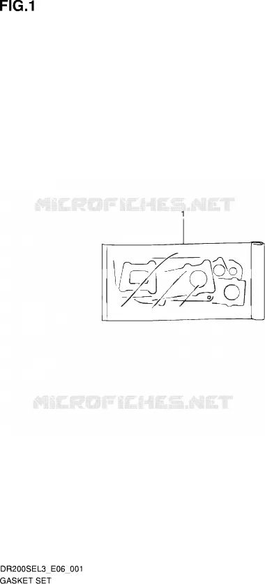 KIT JOINTS Suzuki MOTO 200 DR 2013  DR200SE L3 (E24)